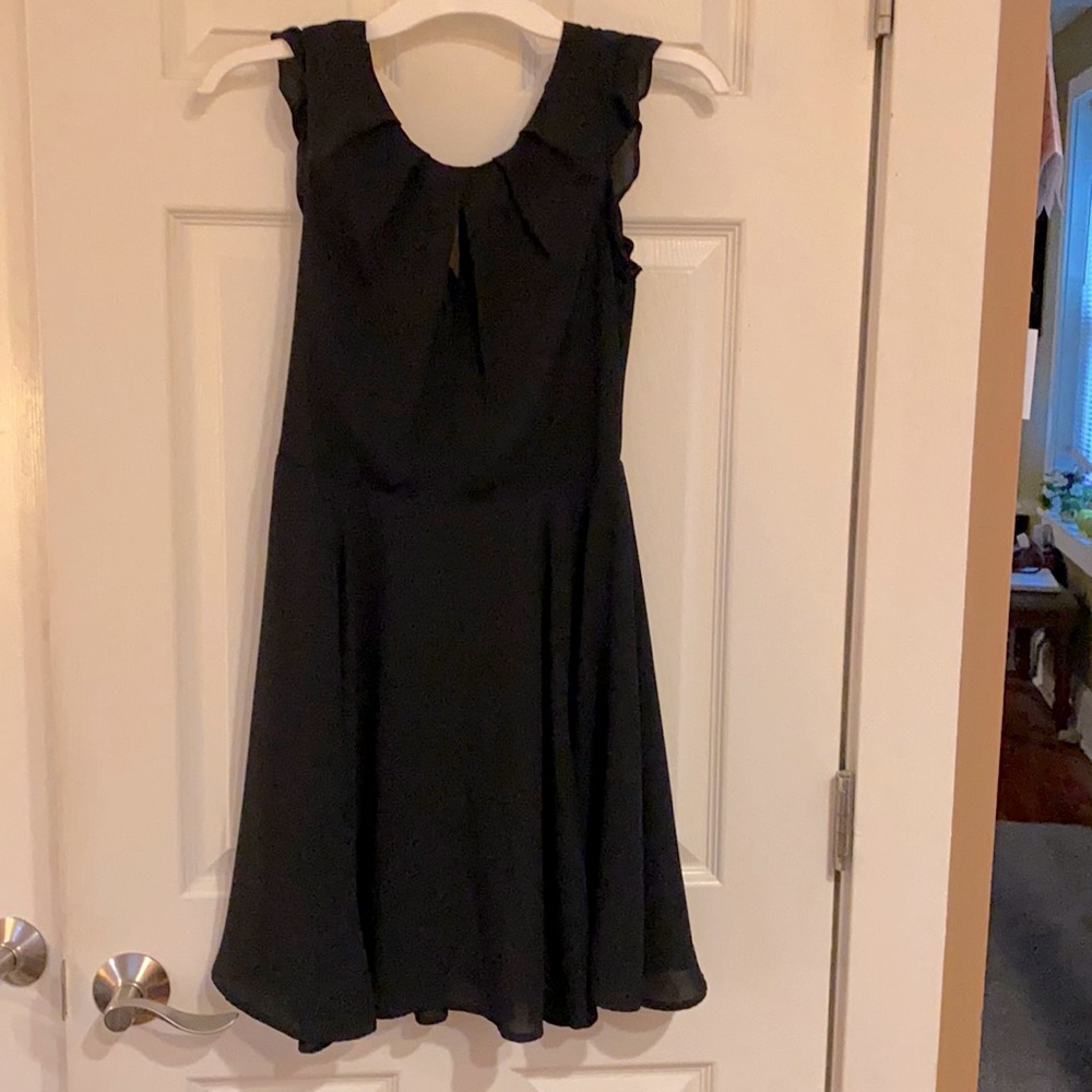 Express short simple little black dress